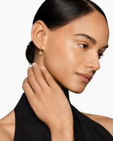 Petite Starburst Drop Earrings in 18K Yellow Gold with Diamonds, 18.1mm